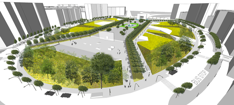 GAP(grand army plaza)urban planning - aotu architecte - agence d'architecture a Lyon
