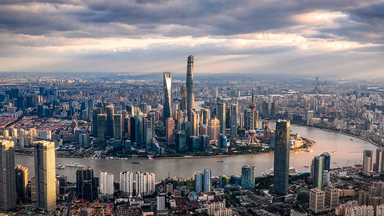 vue panoramique de shanghai